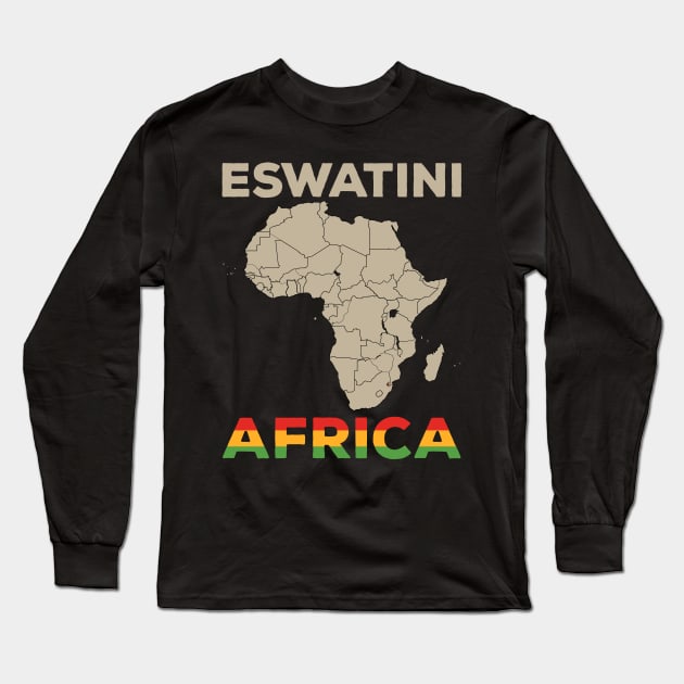 Eswatini-Africa Long Sleeve T-Shirt by Cuteepi